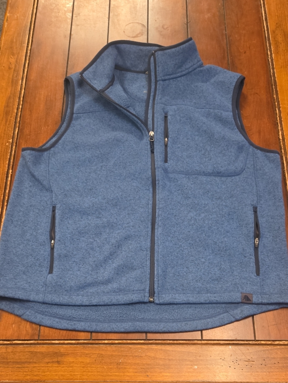 L.L. Bean Light Blue Knit Fleece Label